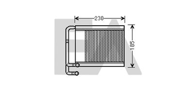Теплообменник, отопление салона EACLIMA 45C28027 для HYUNDAI i40