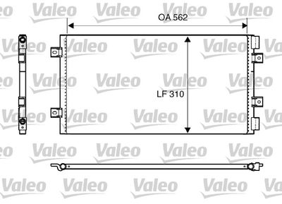 VALEO 818006 Радиатор кондиционера  для FIAT PUNTO (Фиат Пунто)