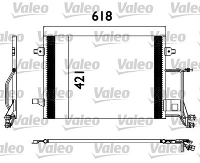 VALEO Condensor, airconditioning (817666)