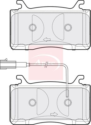 APEC Brake Pad Set, disc brake PAD2206