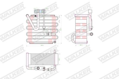 VERDAMPFER KLIMAANLAGE WALKER WEV00093 7