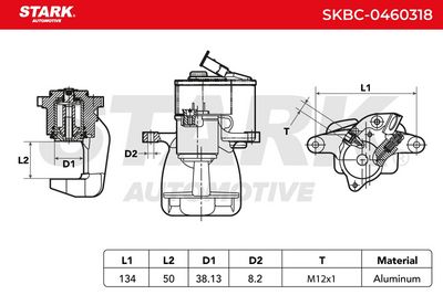 спирачен апарат STARK SKBC-0460318