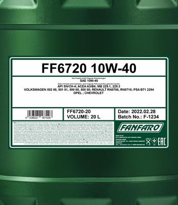 Fanfaro OPEL 10W-40 A3/B4 20L