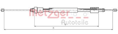 Тросик, cтояночный тормоз METZGER 10.4705 для CITROËN BERLINGO