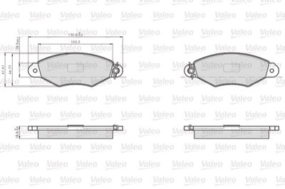 Brake Pad Set, disc brake 872981