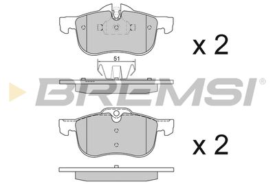 Комплект тормозных колодок, дисковый тормоз BREMSI BP2878 для ROVER 75