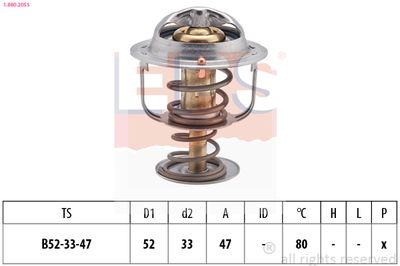 Termostat, chladivo EPS 1.880.205S