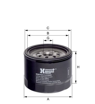 Olejový filtr HENGST FILTER H96W