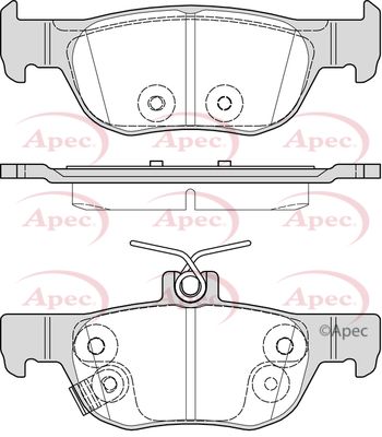 Brake Pad Set APEC PAD2355