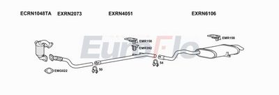 Układ wydechowy EUROFLO RNGRAS15D6001A00