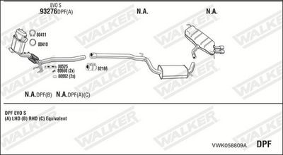 Изпускателна система WALKER VWK058809A