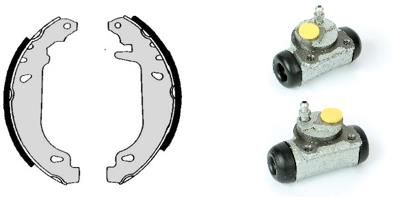 BREMBO H 68 055 Тормозные колодки барабанные  для RENAULT TWINGO I (C06_) 1.2 16V (C06C, C06D, C06K)