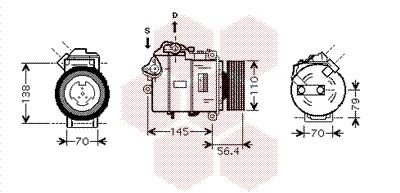 COMPRESOR CLIMATIZARE VAN WEZEL 0600K330