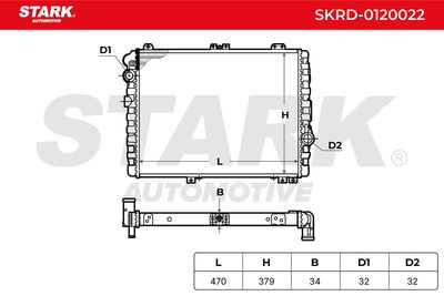 радиатор, охлаждане на двигателя STARK SKRD-0120022