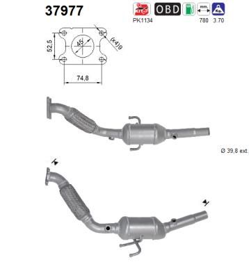 Катализатор AS 37977 для VW LOAD