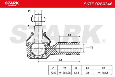 накрайник на напречна кормилна щанга STARK SKTE-0280246