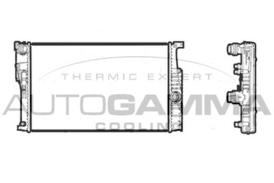 AUTOGAMMA 107407 Радиатор охлаждения двигателя  для BMW 4 (Бмв 4)