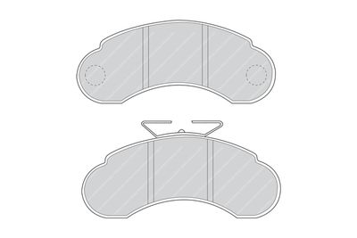 Комплект тормозных колодок, дисковый тормоз FERODO FVR941 для SSANGYONG ISTANA
