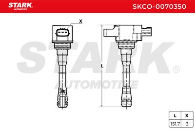 запалителна бобина STARK SKCO-0070350