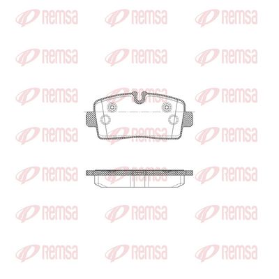 Zestaw klocków hamulcowych, hamulce tarczowe KAWE X200500