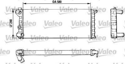 VALEO 811392 Радиатор охлаждения двигателя  для FIAT PANDA (Фиат Панда)