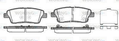 Комплект тормозных колодок, дисковый тормоз WOKING P15583.02 для KIA QUORIS