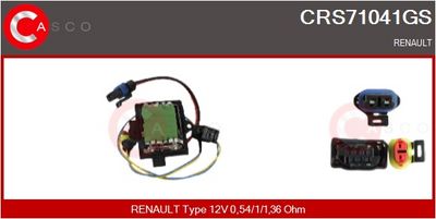 REZISTOR VENTILATOR HABITACLU CASCO CRS71041GS