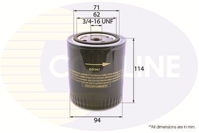 COMLINE EOF047 Масляный фильтр  для AUDI COUPE (Ауди Коупе)