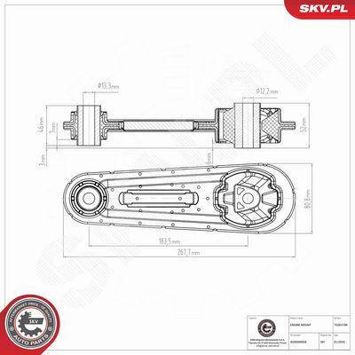 SUPORT MOTOR ESEN SKV 75SKV194 3