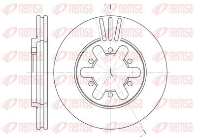 спирачен диск REMSA 6450.10