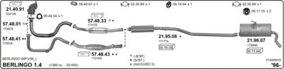 Układ wydechowy IMASAF 514000018