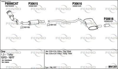 Układ wydechowy FENNO MN1301