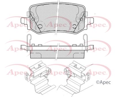 Brake Pad Set APEC PAD2535