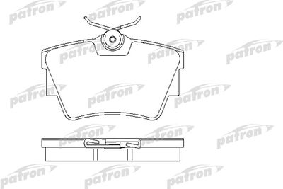Комплект тормозных колодок, дисковый тормоз PATRON PBP1516 для OPEL VIVARO