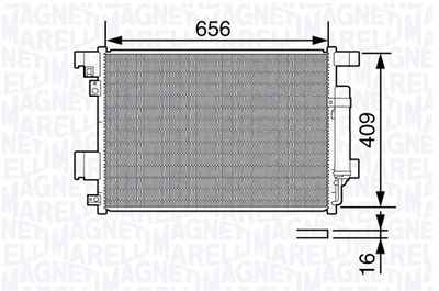 MAGNETI MARELLI 350203649000 Радиатор кондиционера  для PEUGEOT 4007 (Пежо 4007)