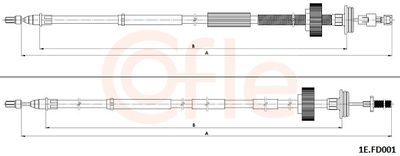 CABLU FRANA DE PARCARE