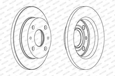 BREMSSCHEIBE FERODO DDF1302 1