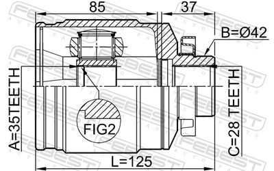 Joint Kit, drive shaft 1211-SFCLRH