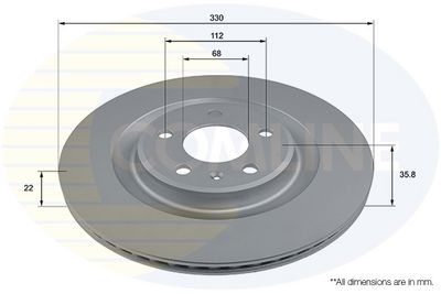 Brzdový kotouč COMLINE ADC2907V