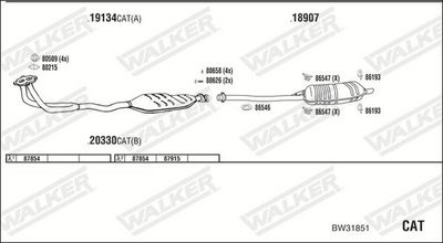 Изпускателна система WALKER BW31851