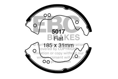 Комплект тормозных колодок EBC Brakes 5017 для FIAT 850