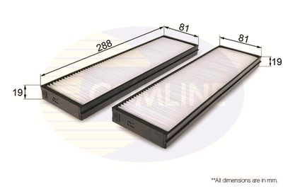 Filter, interior air COMLINE EKF308