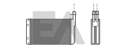 Теплообменник, отопление салона EACLIMA 45C62001 для SAAB 9000