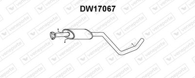 Предглушитель выхлопных газов VENEPORTE DW17067 для DAEWOO NUBIRA