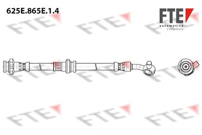 Тормозной шланг FTE 9240989 для NISSAN QASHQAI
