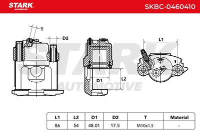 спирачен апарат STARK SKBC-0460410