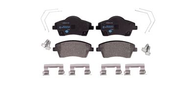 комплект спирачно феродо, дискови спирачки HELLA 8DB 355 040-351