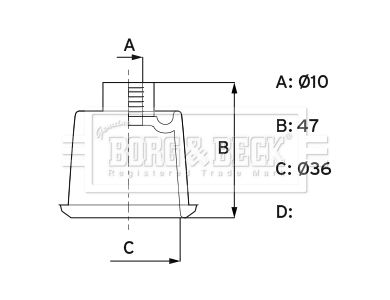 Bellow Kit, steering Borg & Beck BSG3463