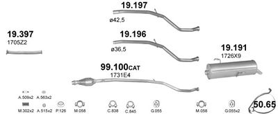 SISTEM DE ESAPAMENT POLMO POLMO01391