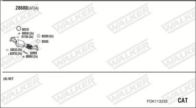 SISTEM DE ESAPAMENT WALKER FOK113252